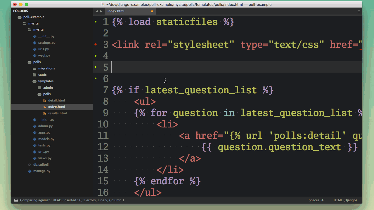 editeur de code Sublime editeur de code Sublime